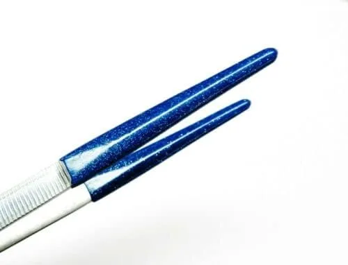Miniatura 2 de Pinzas de vapor 8 "Puntas recubiertas de PVC con punta de goma suave para laboratorio, herramienta de artesanía de joyería industrial, pinzas