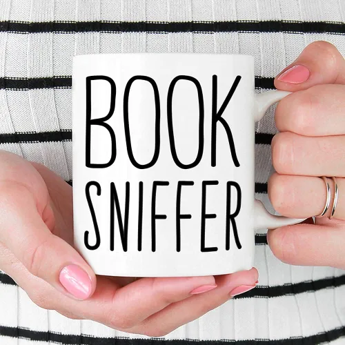 Miniatura 2 de Taza de café con diseño de libro, divertida taza bibliófila, libro libro librero, librero, regalos para amantes de la librería (11 onzas)