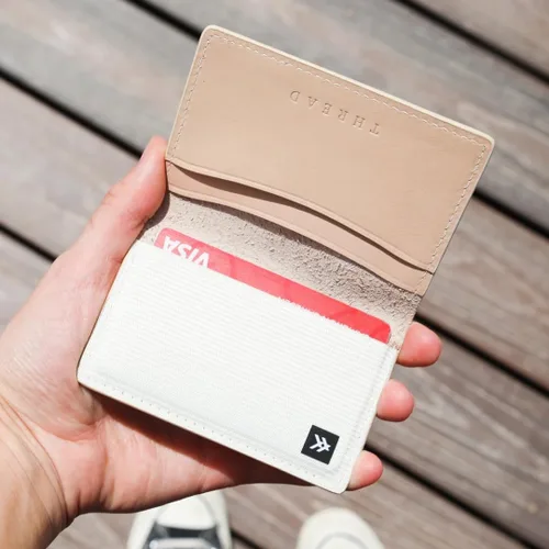Miniatura 5 de Thread Wallets Cartera Bifold Delgada con Bloqueo RFID con Protección de Tarjetas, Negro, Talla única, Minimalista