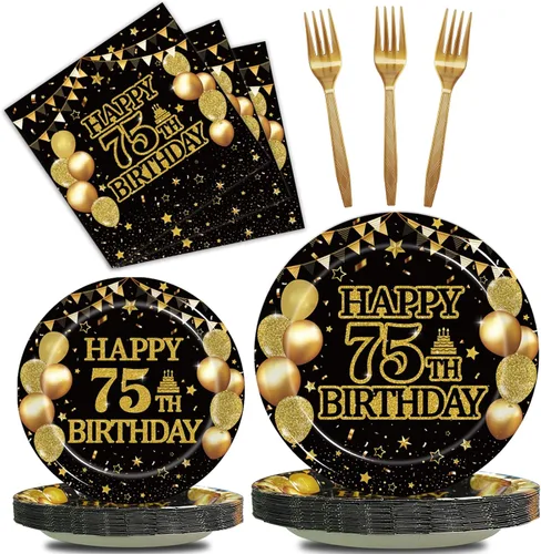 Miniatura 14 de Kepeel Juego de vajilla de 96 piezas para fiesta de 16º cumpleaños, decoraciones y suministros azul y plateado Feliz 16º Cumpleaños para niños