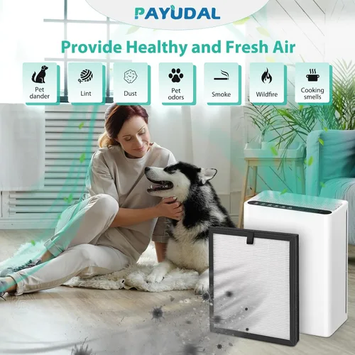 Miniatura 8 de Paquete de 2 filtros de repuesto G3 A3 para purificador de aire AME=EU G3 Sferf-30 (FXAP2W). Compatible con filtro VEWIOR A3 A3N. Para Tailulu