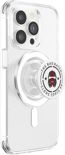 Miniatura 4 de Star Wars: Bad Batch Clone Force 99 Casco rojo y gris PopSockets MagSafe PopGrip para iPhone