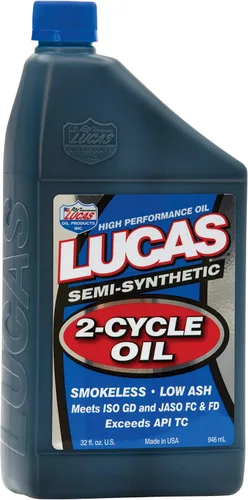 Lucas Oil 10110 - Aceite semisintético de 2 ciclos - 1 cuarto de galón (paquete de 6)