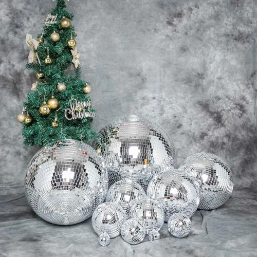 Miniatura 6 de Efavormart - 4 piezas de espejo de cristal Groovy de 6 pulgadas, decoración de fiesta de discoteca para bodas, eventos, fiestas de cumpleaños Plata