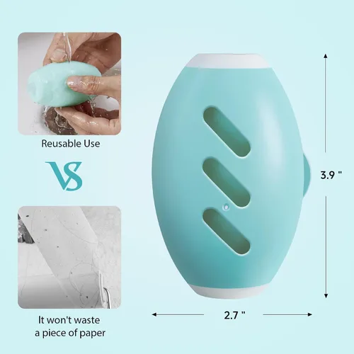 Miniatura 2 de Rodillo de pelusas de gel lavable y reutilizable para el pelo de las mascotas, mini removedor de pelo de mascotas para ropa, lavandería, piel pelada