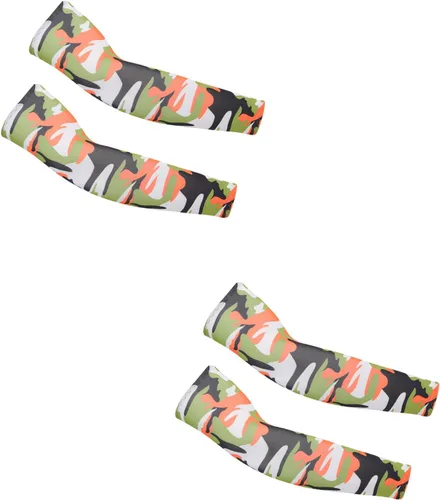 Miniatura 24 de PFFY 2 Pairs UV Protection Cooling Arm Sleeves for Men and Women UPF 50 Sun Sleeve