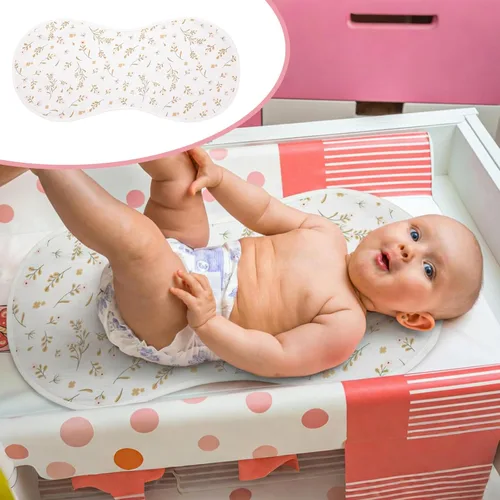 Miniatura 6 de Hahafelt 3 piezas de almohadillas para cambiador se ajustan al cambiador en forma de maní, impermeables, almohadillas de algodón orgánico