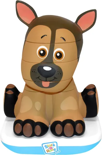 Miniatura 6 de Stack-a-Roos Baby Tiger por Salus Brands - Juguete apilable de animales, juguete educativo de aprendizaje temprano para bebés y niños pequeños, a