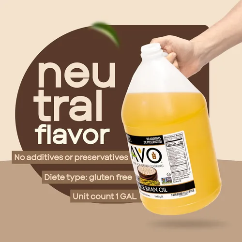 Miniatura 9 de AVO Aceite de salvado de arroz para cocinar o freír, 1 galón, sin OMG, sin conservantes, aceite de arroz de alto punto de humo a 490 °F