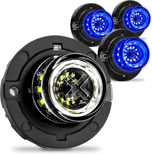 Miniatura 23 de Lamphus SnakeEye III Ámbar 12W LED Luz Estroboscópica Oculta [Montaje Cónico de Faro / Luz Trasera] [Clasificación SAE] Luz de Emergencia
