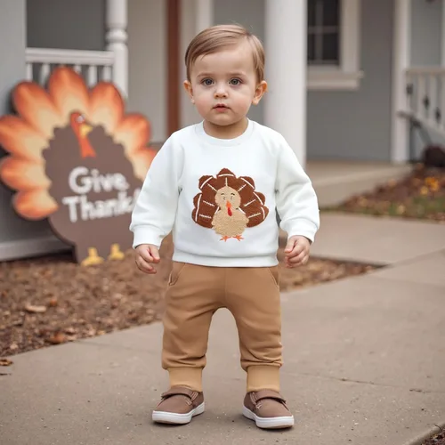 Miniatura 24 de Conjunto de camisa larga y divertida para bebé niño y niña, ropa de primera Navidad, 6, 12, 18, 24 meses, 2T