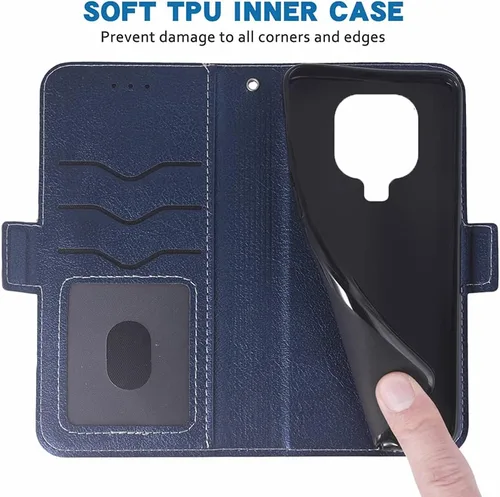 Miniatura 6 de Compatible con Xiaomi Redmi Note 9 Pro/Note 9s/Note9 Pro Max/Poco M2 Pro Wallet Case Funda de cuero Flip Cover Titular de la tarjeta Fundas