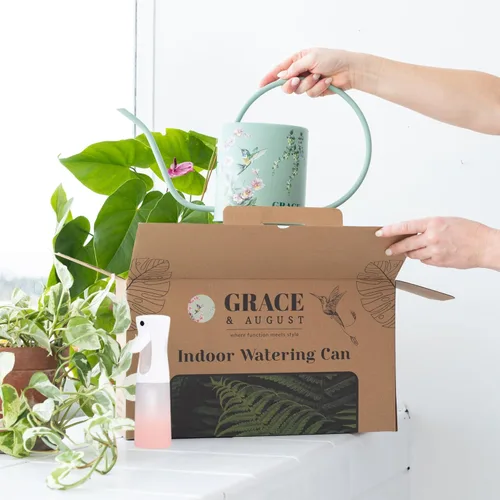 Miniatura 3 de Regadera para Plantas de Interior - Linda Regadera Decorativa de Metal para Jardinería, Pequeña Regadera para Plantas de Casa y Flores con Boquilla