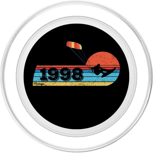 Miniatura 2 de Kitesurf Kitesurf Cumpleaños Vintage 1998 nacido Kitesurf PopSockets MagSafe PopGrip para iPhone