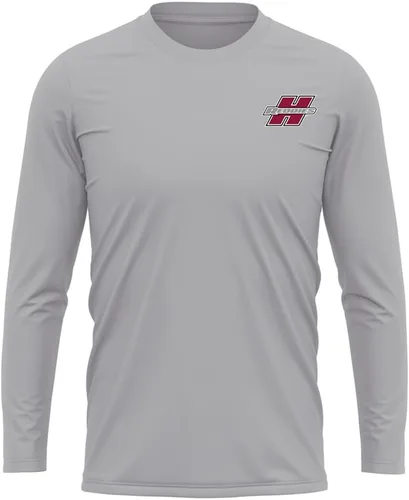 Miniatura 104 de Camisa deportiva de manga larga oficial de la NCAA Collegiate para hombre, con logotipo en el pecho izquierdo, colección Athletic Heather