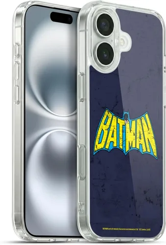 Miniatura 86 de Head Case Designs Funda de gel con licencia oficial de Batman DC Comics Bat Signal Logos [protección de grado militar] compatible con Apple iPhone 7