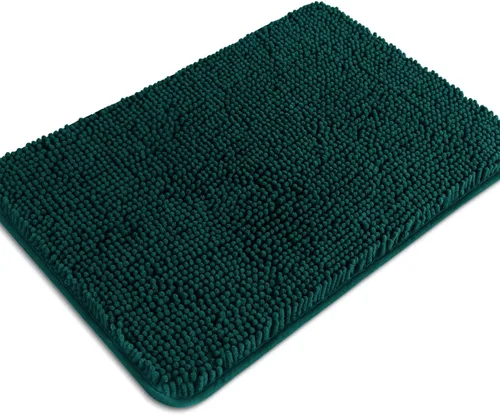 Miniatura 209 de Alfombra de baño pequeña de 12 x 18 pulgadas, lavable y absorbente, antideslizante, alfombra de baño de felpilla gruesa y suave para baño, ducha