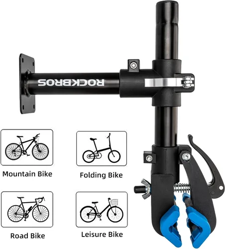 Miniatura 6 de ROCKBROS Soporte de reparación de bicicletas: banco de trabajo de montaje en banco para bicicletas de carretera y montaña