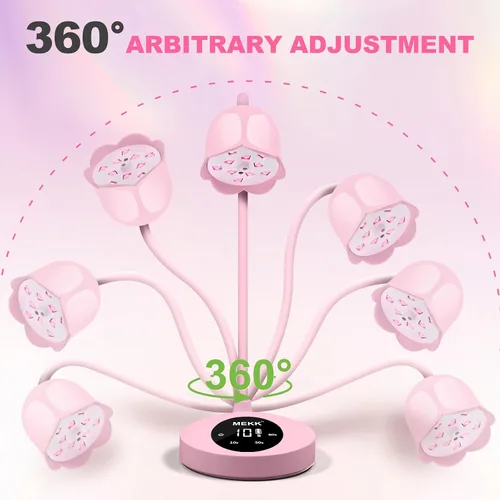Miniatura 3 de MEKK - Lámpara de uñas de curación flash, 30 W, luz UV pequeña inalámbrica para uñas de gel Gooseneck, Auto Sensor, 4 Timers (10/30/60/90s)