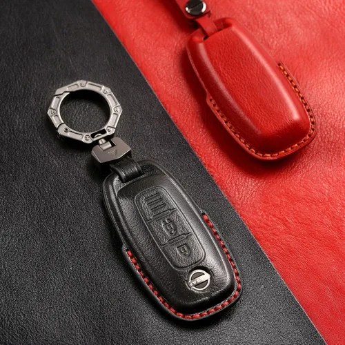 Miniatura 5 de ontto Funda para llavero de coche de 3 botones para Nissan 2022 2023, soporte inteligente para llave a distancia antiarañazos, piel para Ariya