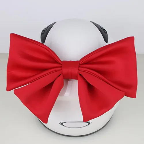 Miniatura 3 de Grandes Adornos de Casco con Lazo Decoraciones Lindas de Casco con Lazo Adhesivo Adecuado Accesorios para Casco para Esquí Bicicleta Casco