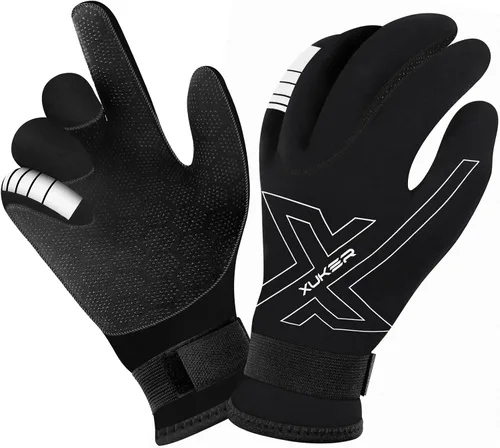 XUKER Guantes de neopreno para mujeres y hombres, guantes de buceo de 0.118 pulgadas para mantener el calor para buceo, buceo, kayak, esnórquel,