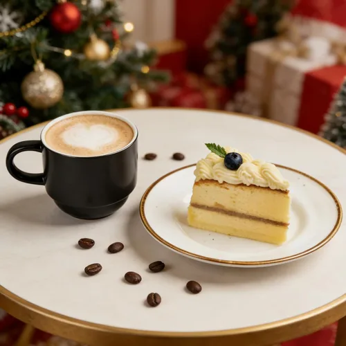 Miniatura 4 de YHOSSEUN Juego de 4 tazas de café apilables de porcelana con estante, tazas de café expreso con cucharas de soporte, tazas de café demitasse de 11