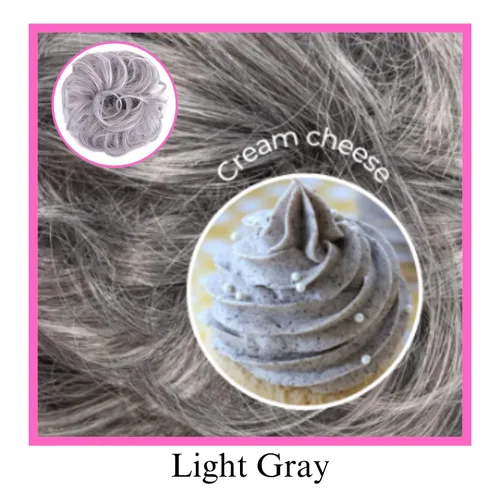 Miniatura 3 de Juvabun Messy Bun 2.0 - Extensión de cabello de moño desordenado de color gris claro, suave y ligero, para mujer, uso diario Gris claro 2.0