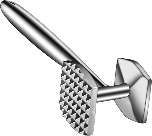 Aliglow Martillo ablandador de carne/herramienta de mazo/libra para ablandar y golpear carne, carne de res y aves de corral. Construcción de metal