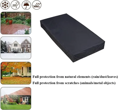 Miniatura 5 de Onlyme Cubierta impermeable para caminadora no plegable y debajo del escritorio, cubierta protectora para interiores y exteriores contra el polvo