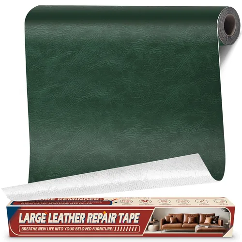 Miniatura 20 de Cahomo - Cinta de parches autoadhesivos para reparación de cuero para sofás - 8x11 pulgadas, kit de reparación de vinilo y cuero para muebles, Café