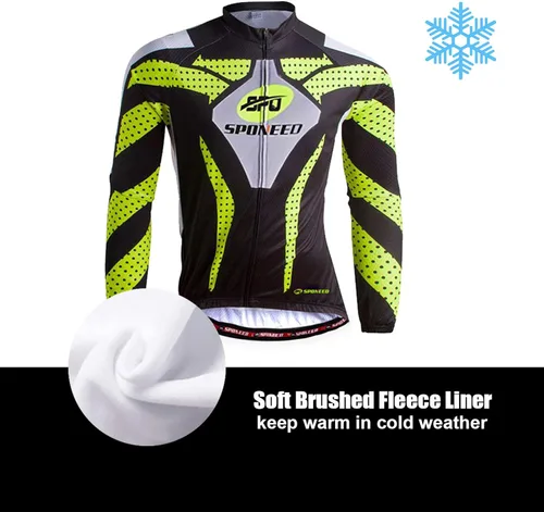 Miniatura 6 de sponeed Camiseta de ciclismo para hombre manga completa ropa de equitación pantalones