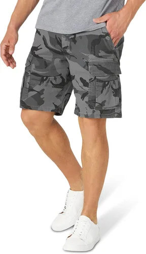 Wrangler Authentics - Pantalones cortos tipo cargo clásicos y elásticos para hombre