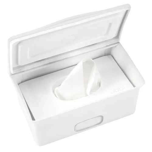 Miniatura 9 de Dispensador de toallitas para bebé Ubbi, estuche de toallitas para bebé, porta toallitas para bebé con placa ponderada, mantiene las toallitas