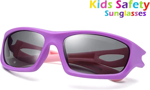 Miniatura 4 de FEISEDY - Gafas de sol deportivas polarizadas para niños y niñas de 3 a 12 años de edad, regalo para niños B2453