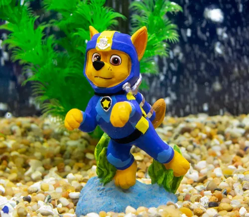 Miniatura 3 de Penn-Plax Adorno de acuario de Paw Patrol con licencia oficial – Skye – Tamaño mini (paquete de 2)