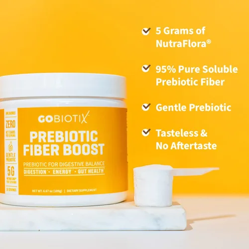 Miniatura 3 de GOBIOTIX Paquete de suplemento de fibra prebiótica + polvo Super Greens Powder N' Super Reds