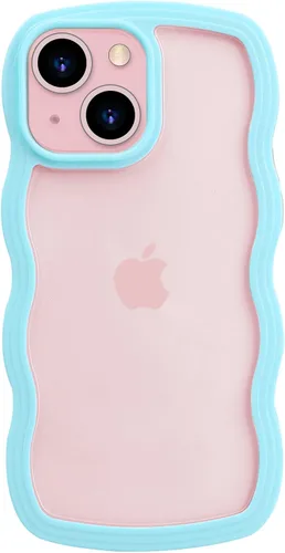 Miniatura 12 de LOEV Funda transparente diseñada para iPhone 7 Plus, iPhone 8 Plus con borde ondulado, bonita funda transparente con forma de onda rizada, a prueba