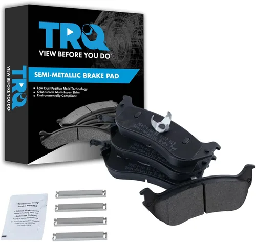Miniatura 49 de TRQ Pastillas de freno delanteras semi metálicas compatibles con Ford Expedition 2018-2021 F-150 2018-2020 Lincoln Navigator 2018-2022