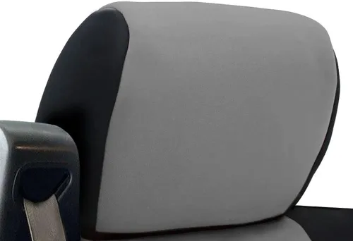 Miniatura 5 de CarsCover Fundas para asiento delantero de auto, de neoprene, hecho a medida para Ford F150 F250 F350, Pickup, color gris y negro, para asiento