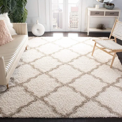 Miniatura 14 de Safavieh - Dallas Shag Collection SGD257A - Alfombra de área con diseño de enrejado de 10 x 14 pies