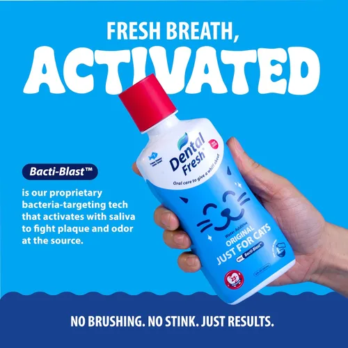 Miniatura 5 de Aditivo para agua Dental Fresh para gatos, sabor a atún para el cuidado dental – Cuidado oral fácil, dientes más limpios, aliento fresco y apoyo