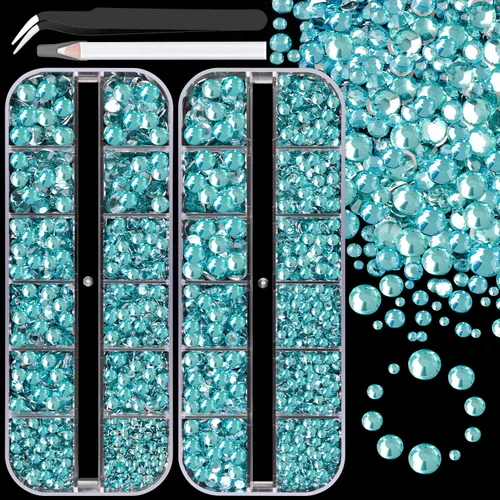 Miniatura 23 de 30000 diamantes de imitación de resina para deslumbrar con pegamento de joyería B7000, gemas de imitación doradas para manualidades, ropa, vasos