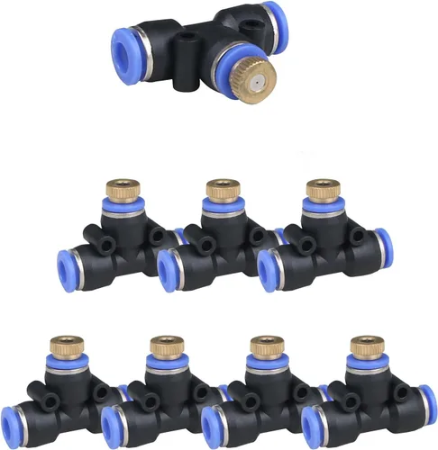Miniatura 4 de Boquilla de manguera de latón de 3 pulgadas, resistente, rociador giratorio ajustable y boquilla de manguera de descarga de columna de agua fuerte