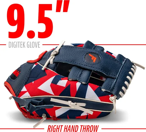 Miniatura 3 de Franklin Sports Guantes de béisbol para niños, guantes de teeball RTP para jóvenes + juego de pelotas, guantes de teeball para niños y niñas, niños