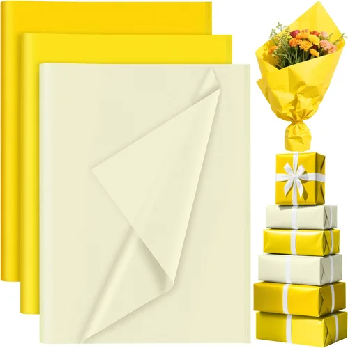 Miniatura 8 de PLULON 90 hojas de papel de seda rosa para bolsas de regalo, papel de regalo de colores a granel para manualidades, embalaje de cumpleaños, baby