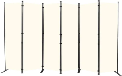 Miniatura 8 de Divisor de habitación portátil de 6 pies y pantallas de privacidad plegables, divisor de tela de 102 pulgadas de ancho para separación
