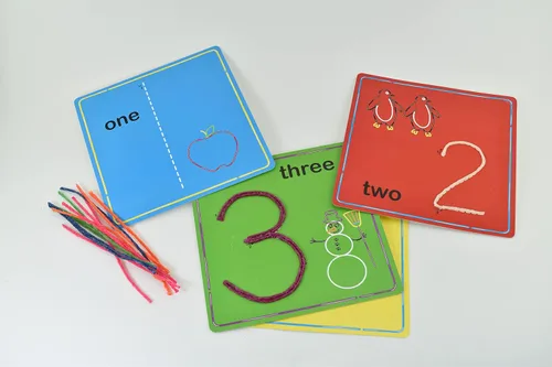 Miniatura 3 de WikkiStix - Trío de aprendizaje temprano, alfabeto, números y formas para un aprendizaje preescolar fácil y divertido, fabricado en los Estados
