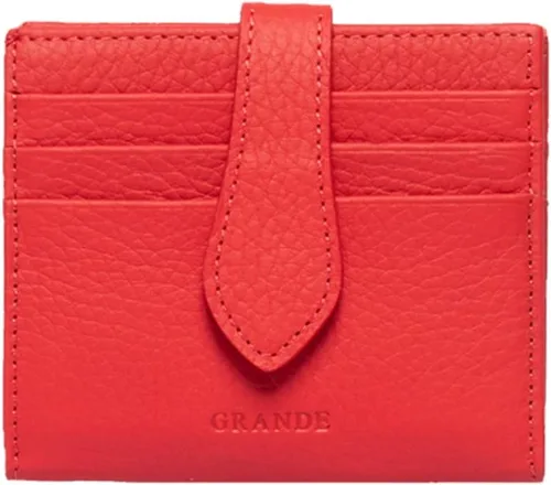 Miniatura 82 de Grande -3803 Cartera unisex, Azul (Iced Blue), Cartera delgada de cuero con cierre a presión pequeño
