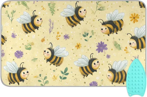 Miniatura 11 de Alfombrilla de planchar y almohadilla magnética resistente al calor, manta de planchado portátil de viaje, fundas para tabla de planchar de 27.6 x